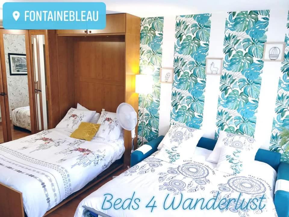 Studio Royal By Beds4Wanderlust - Place Du Marche Avec Parking Prive Fontainebleau Rom bilde